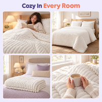 The Cloudline comforter styled in four different rooms